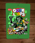 Dr Doom Loops Cereal Marvel Comics Villain Parody 8x12 Metal Wall Sign